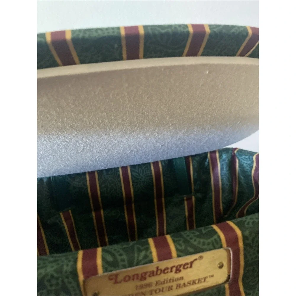 Longaberger Dresden & Company Tour Basket W/ Handle, Padded top & Handle 1996